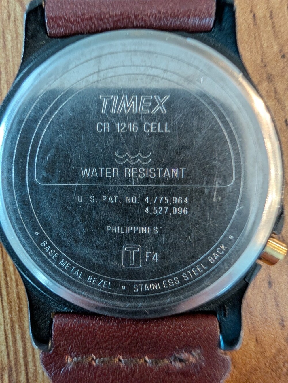 Vintage Mens Timex Watch Brown Leather Band - Picture 5 of 14